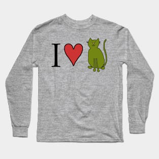 I Love Cats Long Sleeve T-Shirt